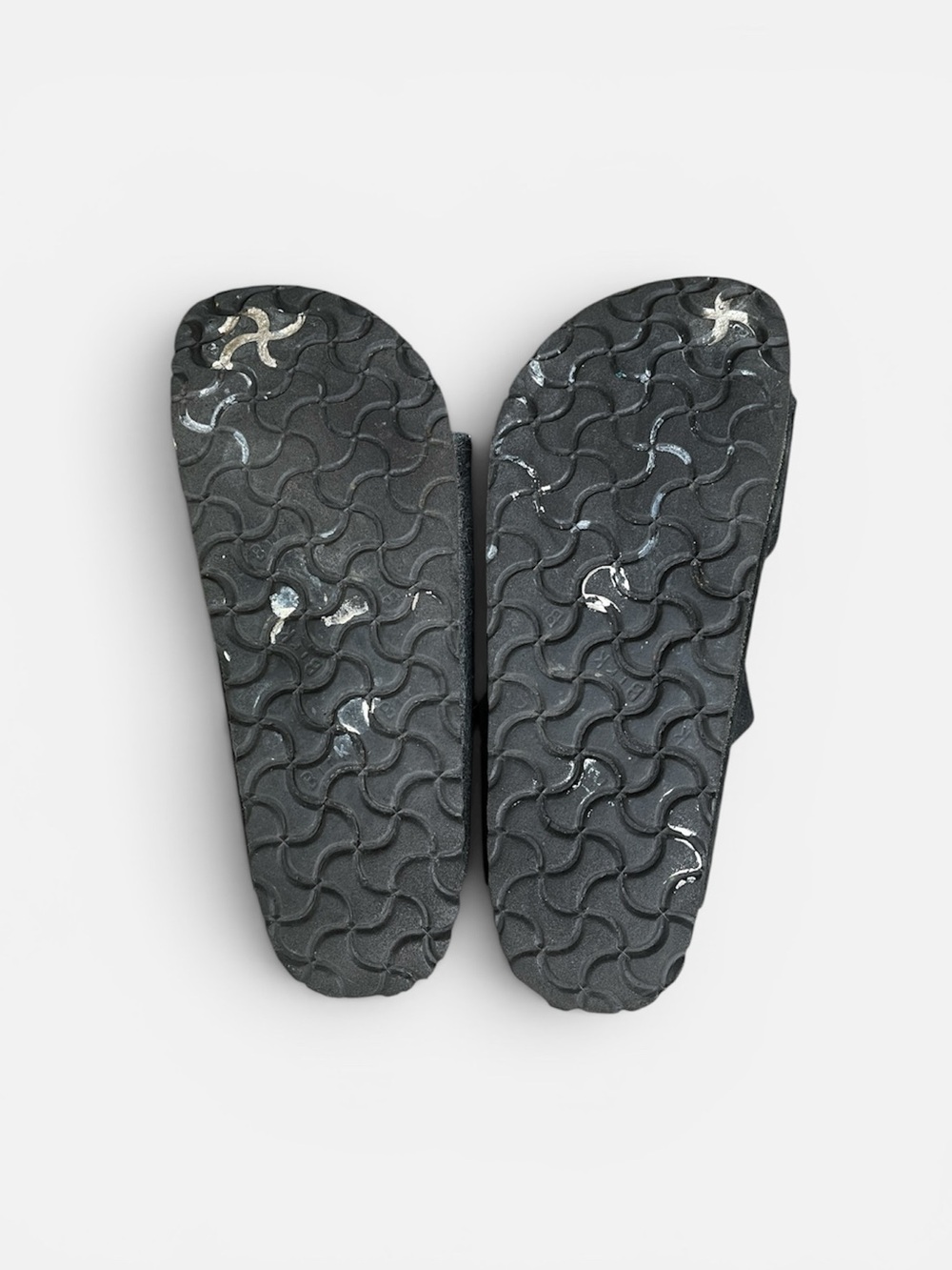 Birkenstock Arizona Two-Strap Sandal in Black Size EU 39; US 8-8 1/2 FLAWS - Picture 11 of 11